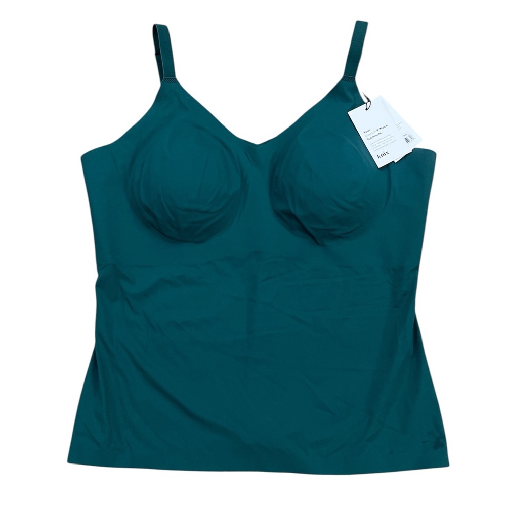 Knix Emerald Luxefit Adjustable V-Neck Camisole Tank Top Size XXXL‎ NEW